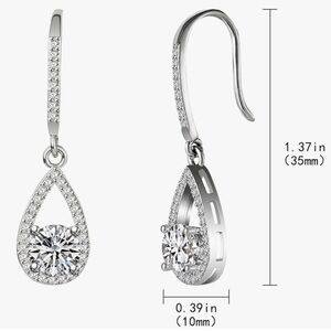 DHQH Bridesmaids Gift I Couldn't Say I Do Without You Teardrop Wedding Earrings